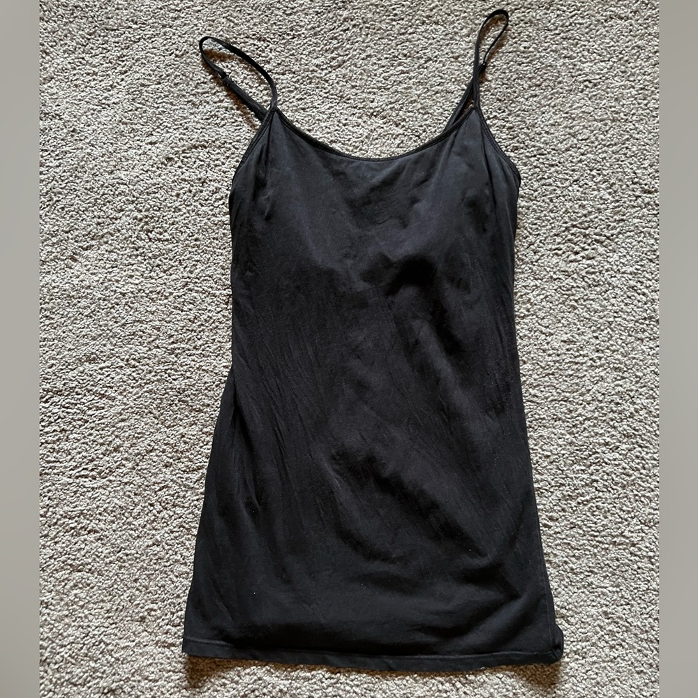 Black Fitted Sleeveless Camisole